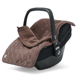 Voetenzak voor Autostoel & Kinderwagen - Spring Knit - Chestnut - Jollein