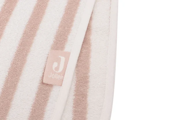 Poncho de bain rayé Terry Wild Rose - Jollein – Image 4