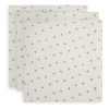 Petit tissu en mousseline 70x70 cm Rose Musquée (paquet de 3) - Jollein