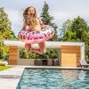 Bague de bain à imprimé panthère en or rose - Swim Essentials – Image 2