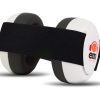 Protège-oreilles pour bébé blanc/noir - EMS pour enfants
