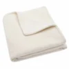 Couverture douillette en tricot ivoire/velours pour berceau - JOLLEIN – Image 3
